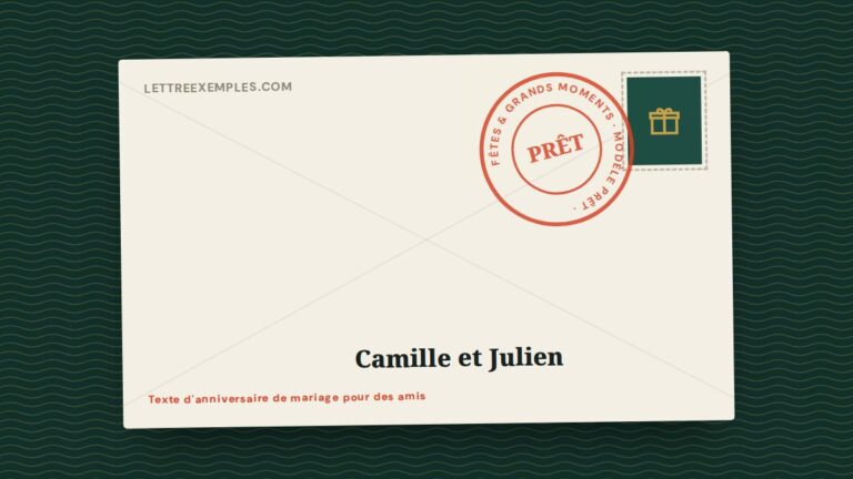 Texte d'anniversaire de mariage pour des amis