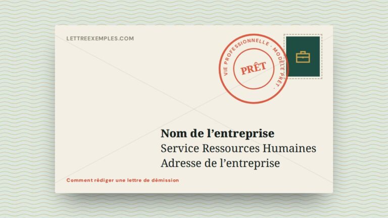 Comment rédiger une lettre de démission