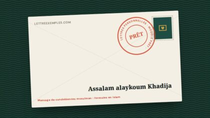 Message de condoléances musulman : formules en islam