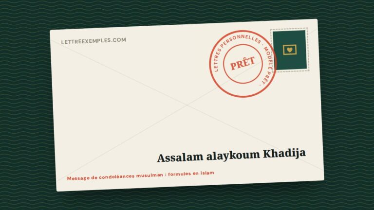 Message de condoléances musulman : formules en islam