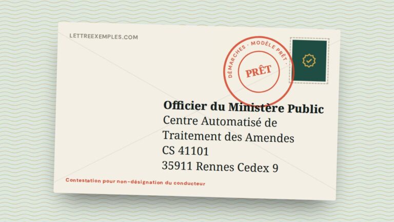 Contestation pour non-désignation du conducteur