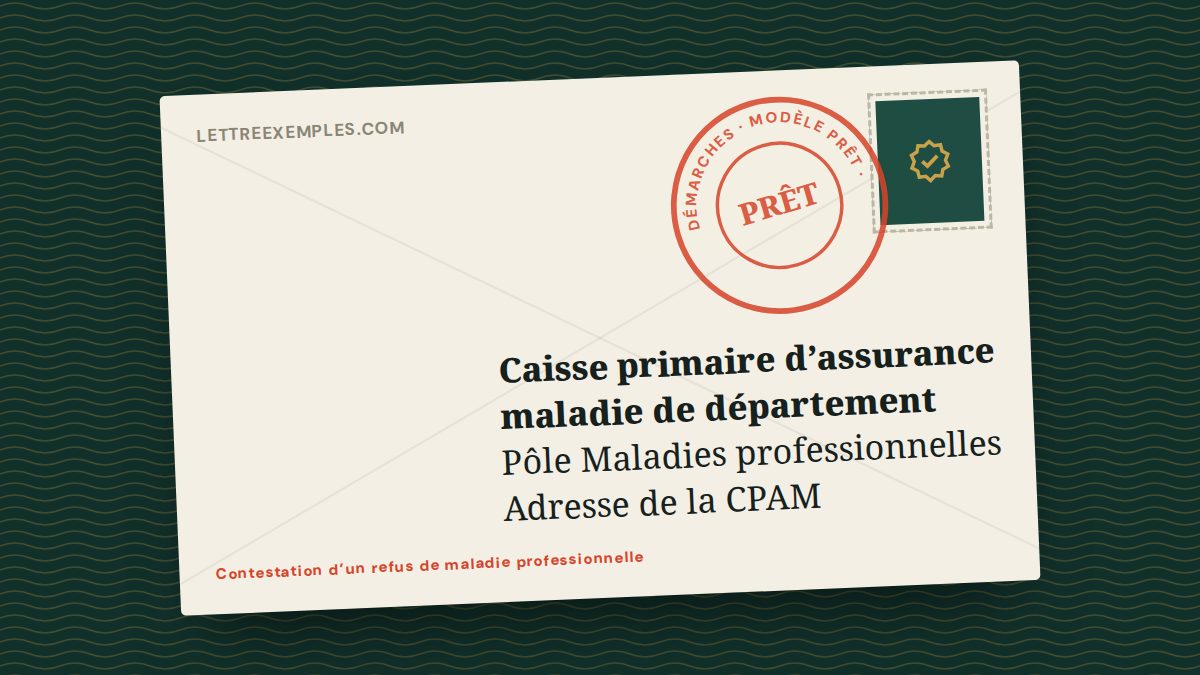 Contestation d’un refus de maladie professionnelle