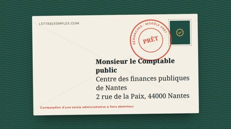 Contestation d'une saisie administrative à tiers détenteur