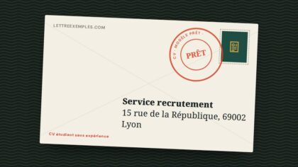 CV étudiant sans expérience