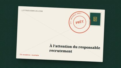 CV moderne : exemple