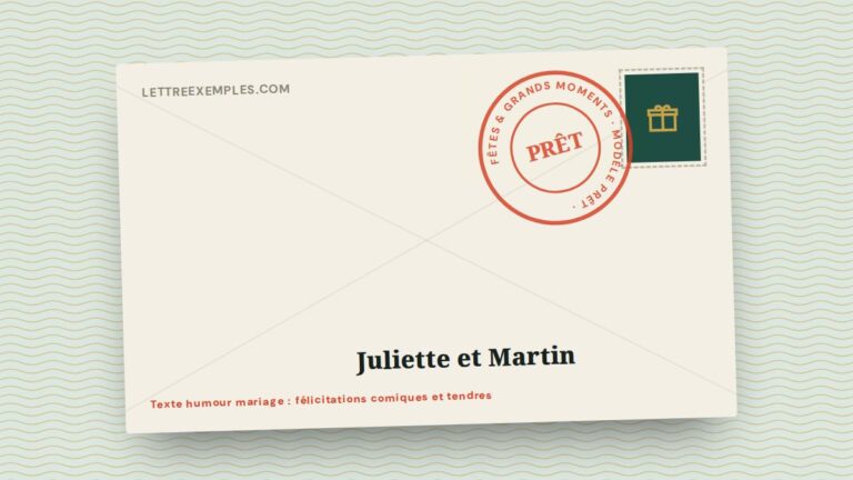 Texte humour mariage : félicitations comiques et tendres