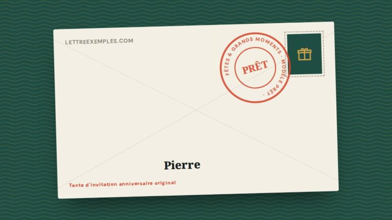 Texte d'invitation anniversaire original