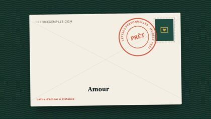 Lettre d'amour à distance