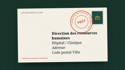 Lettre de motivation infirmier