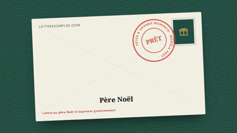 Lettre au père Noël à imprimer gratuitement