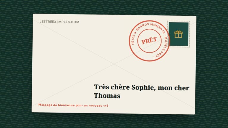 Message de bienvenue pour un nouveau-né