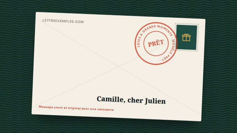 Message court et original pour une naissance