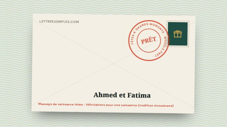 Message de naissance islam : félicitations pour une naissance (tradition musulmane)