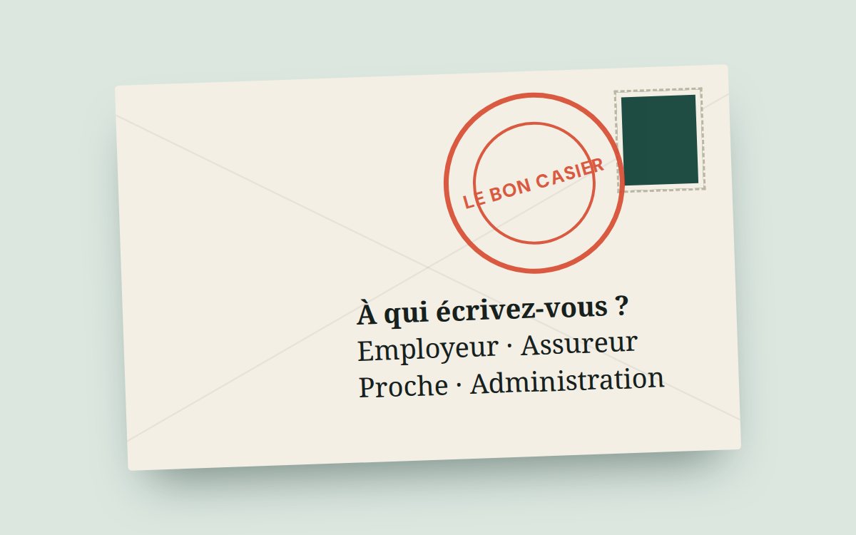 Le casier de tri : à chaque destinataire son modèle de lettre