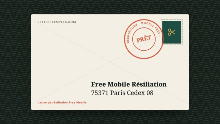 Lettre de résiliation Free Mobile