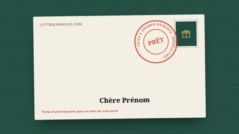 Texte d'anniversaire pour un ami ou une amie
