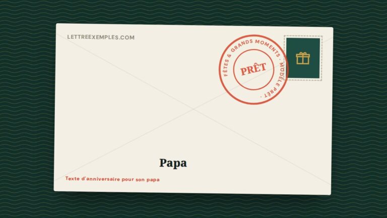 Texte d'anniversaire pour son papa