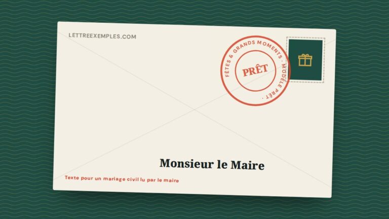 Texte pour un mariage civil lu par le maire