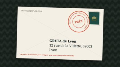 Lettre de motivation pour intégrer une formation professionnelle